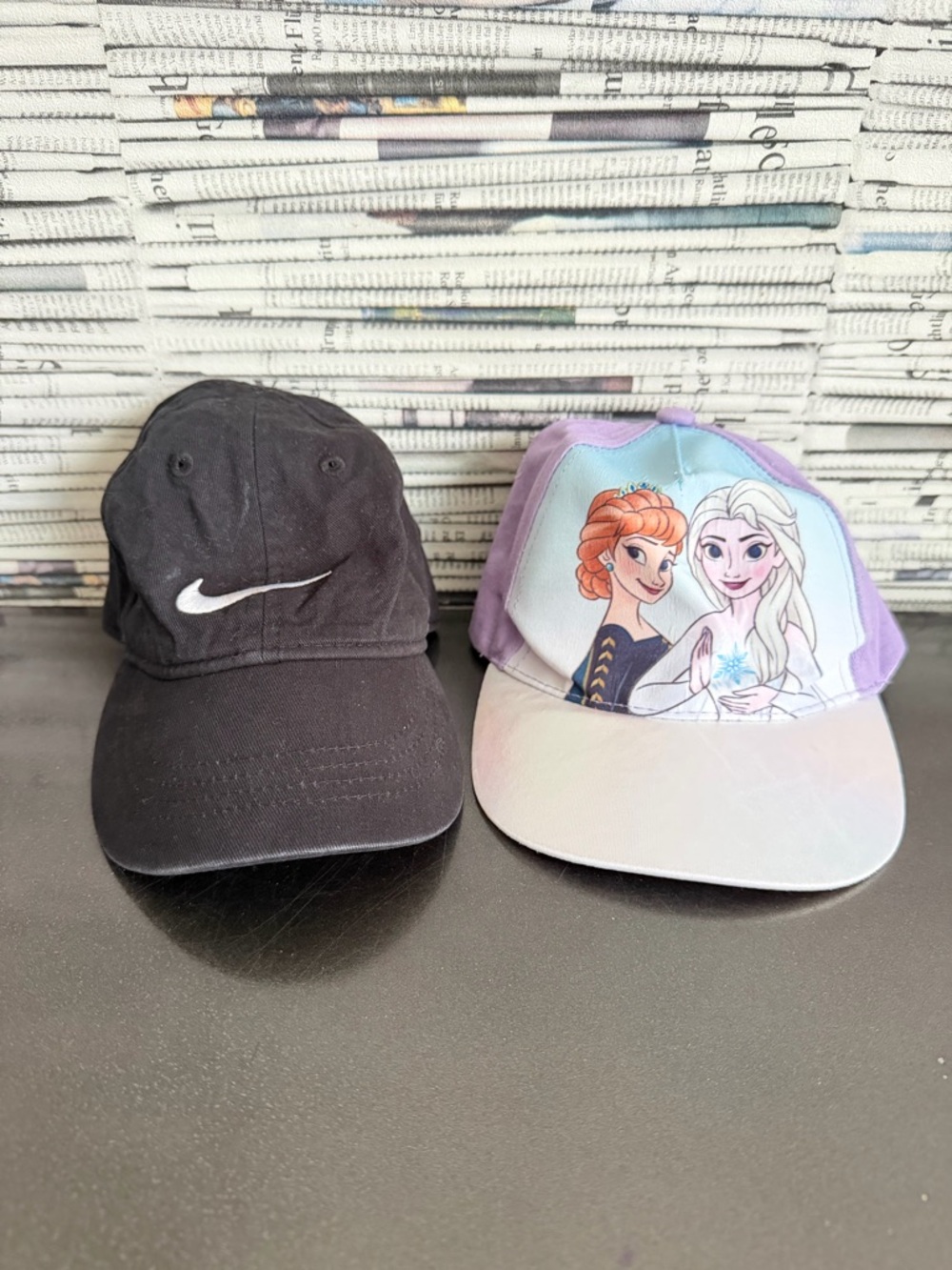 Nike Kids Black Hat & Purple Frozen Character Cap